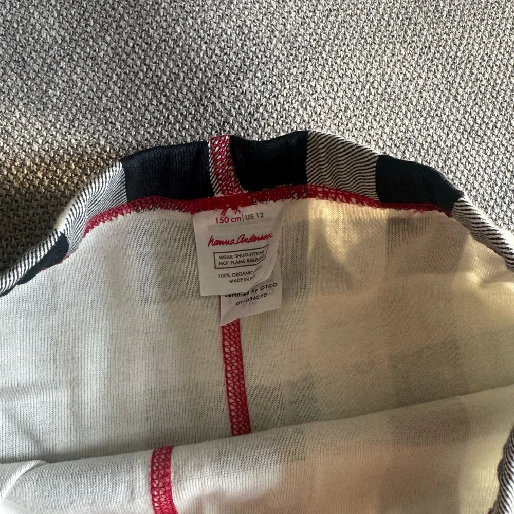 Hanna Andersson Kids Checkered Christmas Pajama Set - Picture 3 of 5